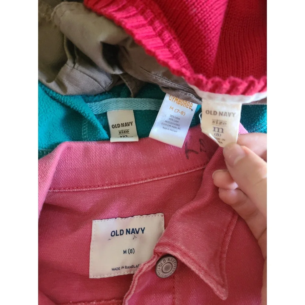 Old Navy Gymboree Girls Size M 8 Sweater Jacket Bundle of 4 Fall Winter